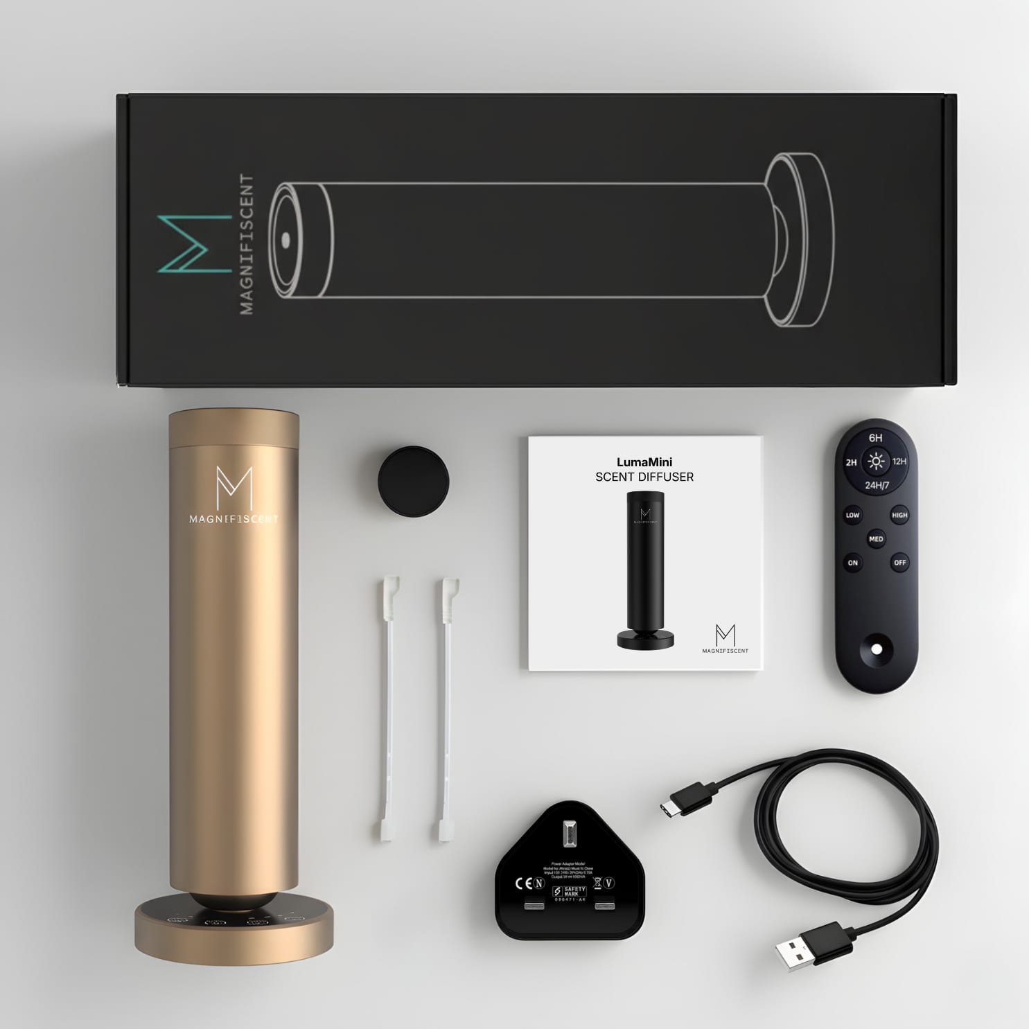 LumaMini Sleek, Smart, Compact. The Accessible Luxury Diffuser. waterless diffuser by Magnifiscent