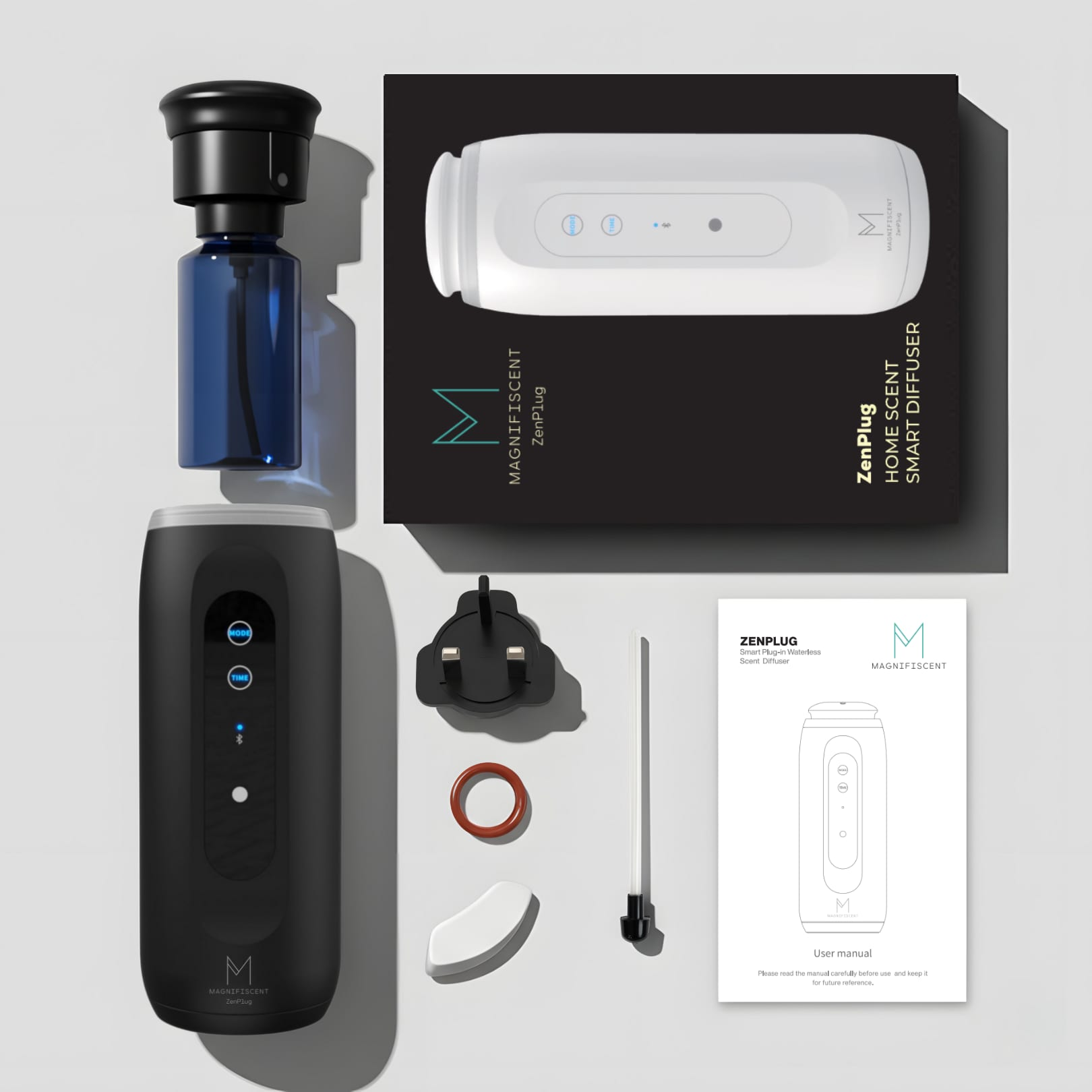 ZenPlug Max Bundle Bluetooth Diffuser + Pick 6 Luxury Oils fragrance gift set product detail by Magnifiscent