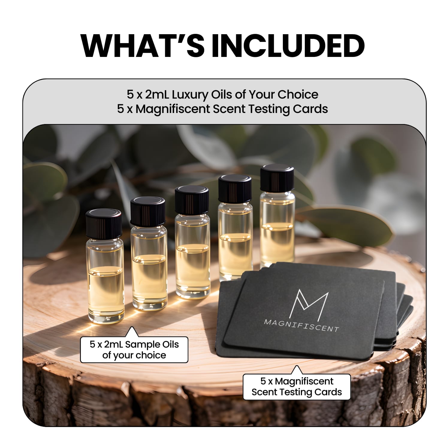 Oil Sample Bundle Selector 5 x 2ml Samples (Get £20 off next order) - Magnifiscent
