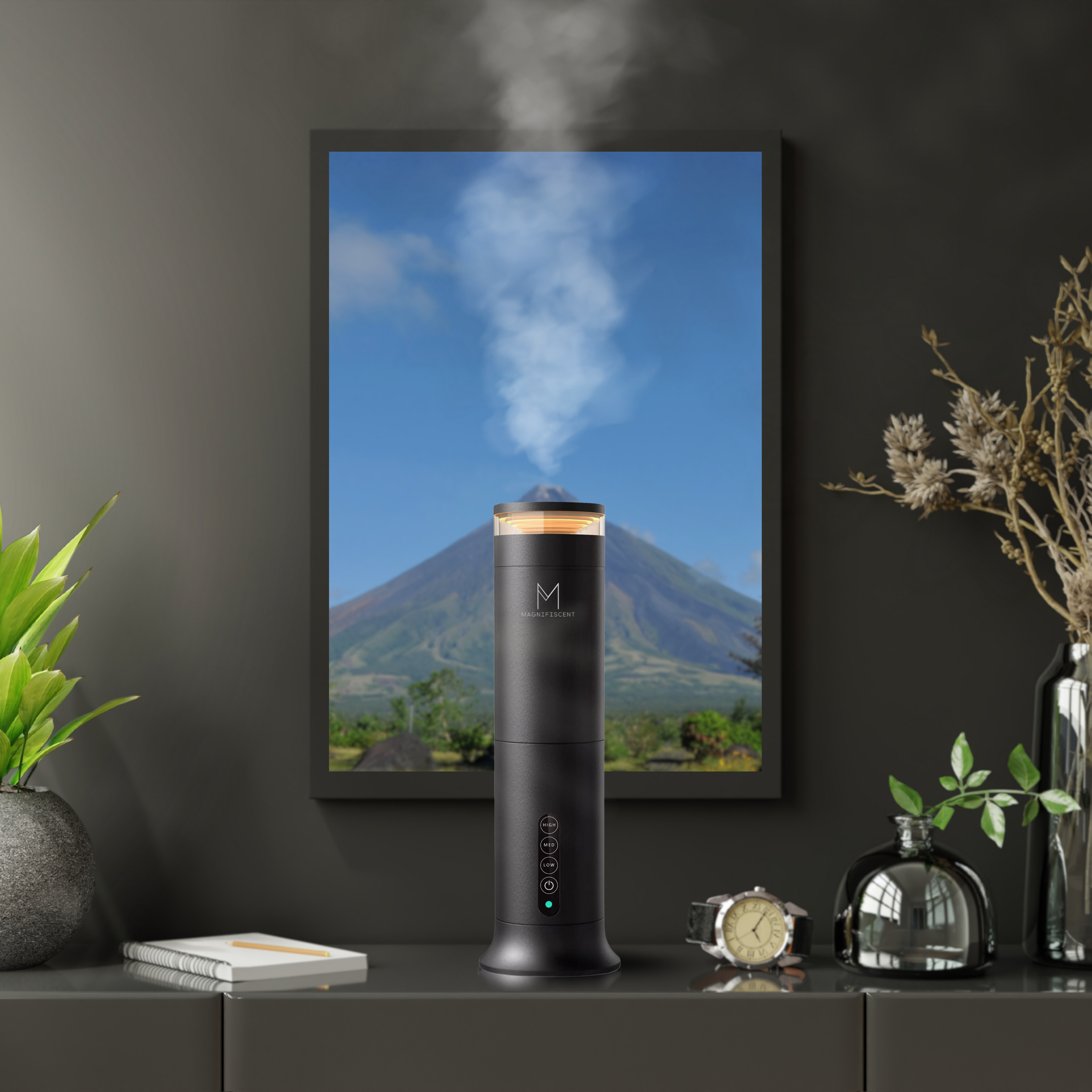 LumaMist Hotel Collection – Luxury Diffuser + 4 Famous Hotel Oils