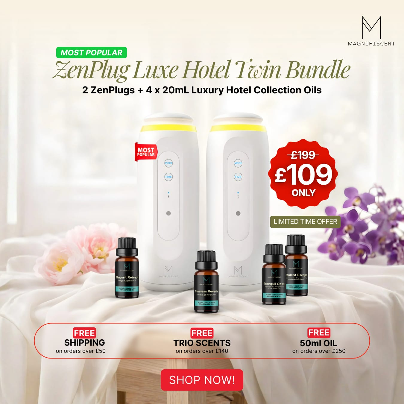ZenPlug Luxe Hotel Twin Bundle
