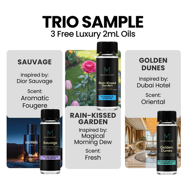 Trio Sample Trio Sample Sauvage / Rain-Kissed Garden / Golden Dunes