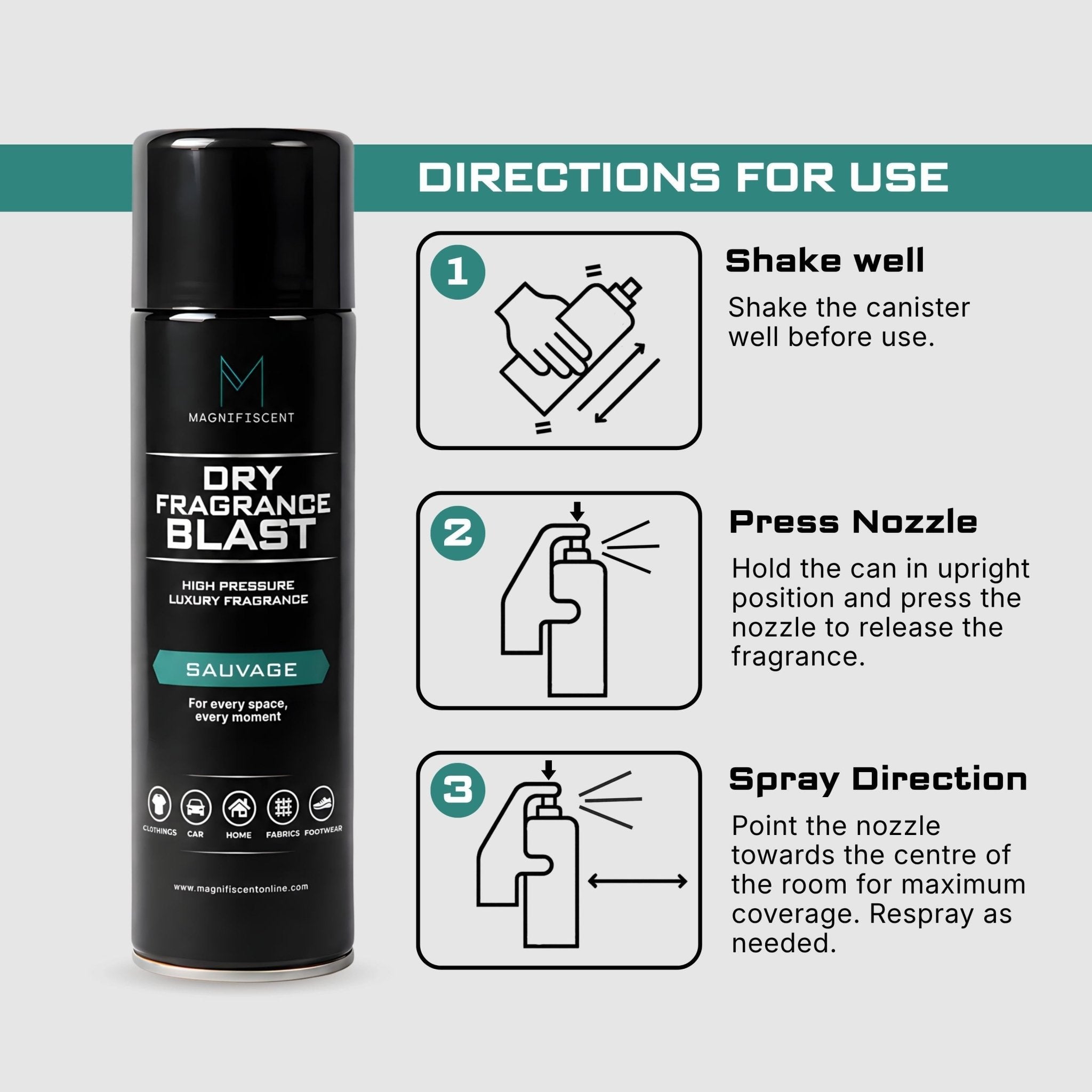 SauvageX Dry Fragrance Blast - Magnifiscent