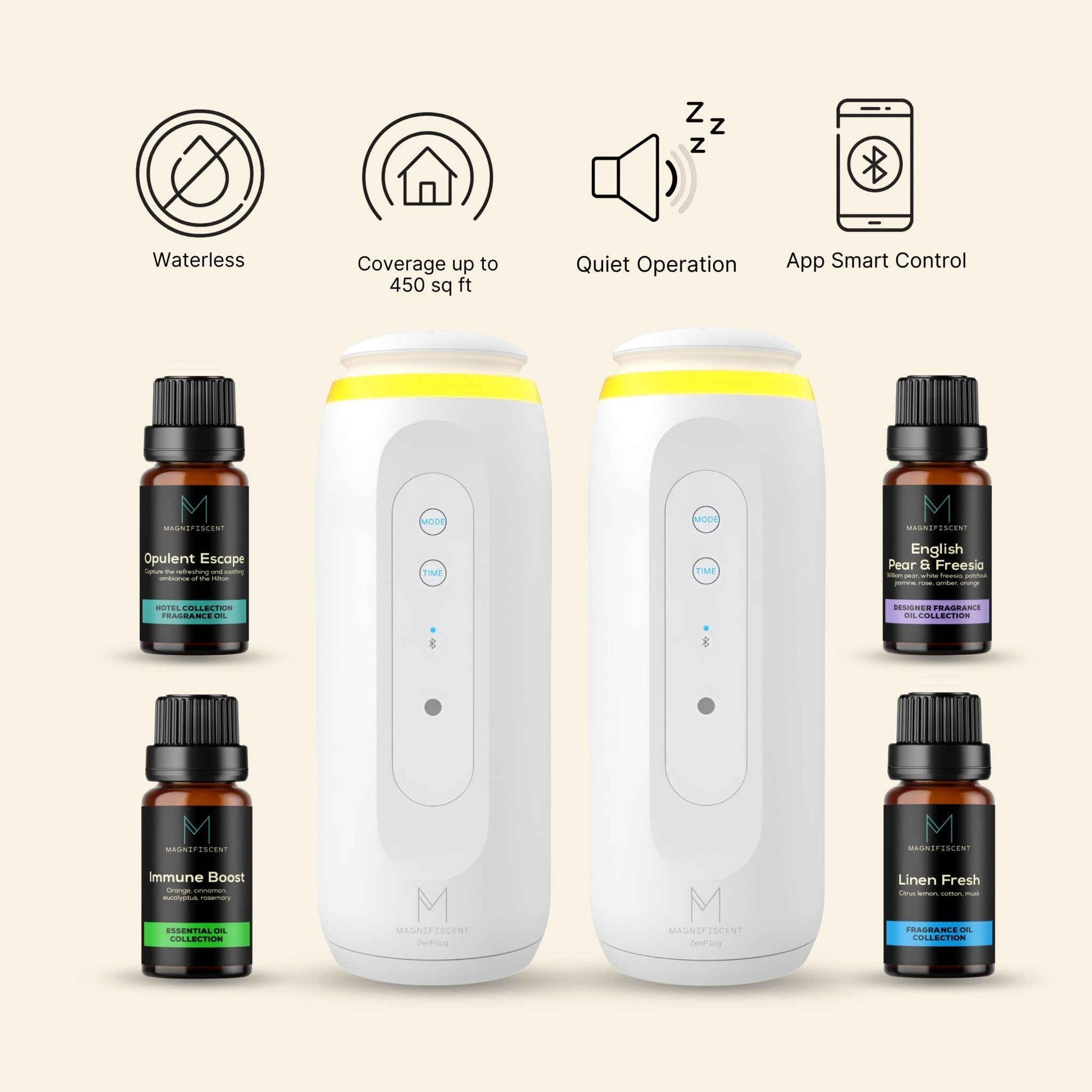 ZenPlug Twin Build your Bundle – 2 Diffusers + Pick 4 Oils - Magnifiscent
